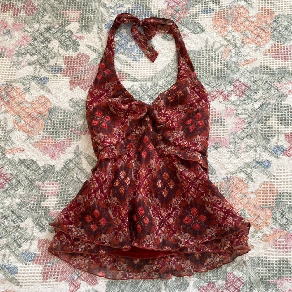 red halter top